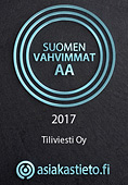 Suomen vahvimmat 2017, Tiliviesti Oy